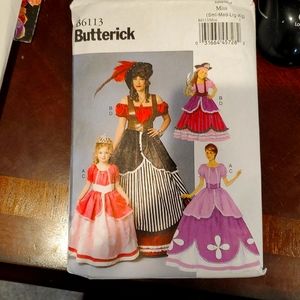 Womens and child's costume sewing pattern